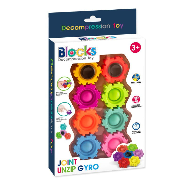 Building Poppers™ - Bygg med fantasien - Pop it Fidget-byggeklosser