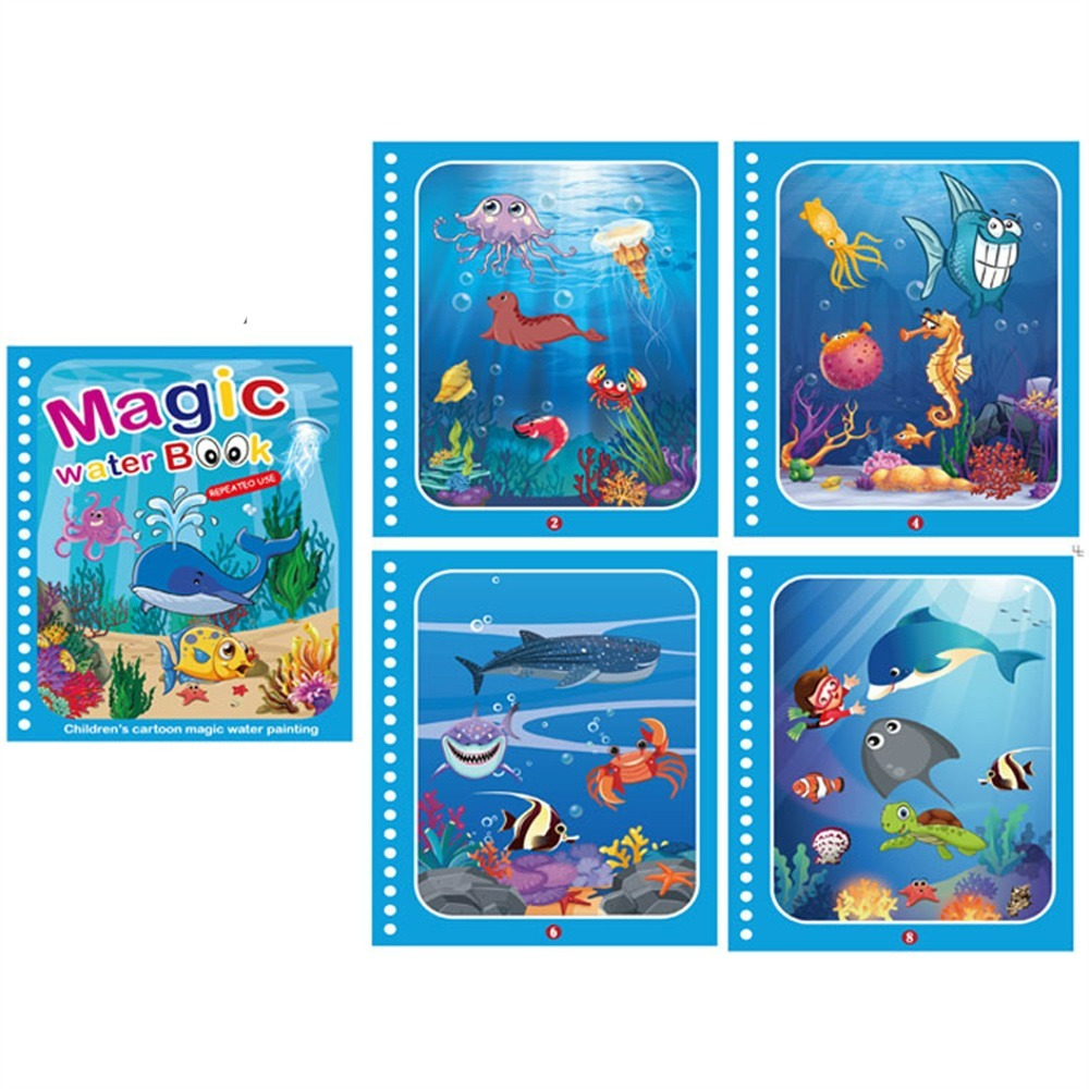 Magic Water Book™ - Fargelegg med vann - Fargeleggingsbok