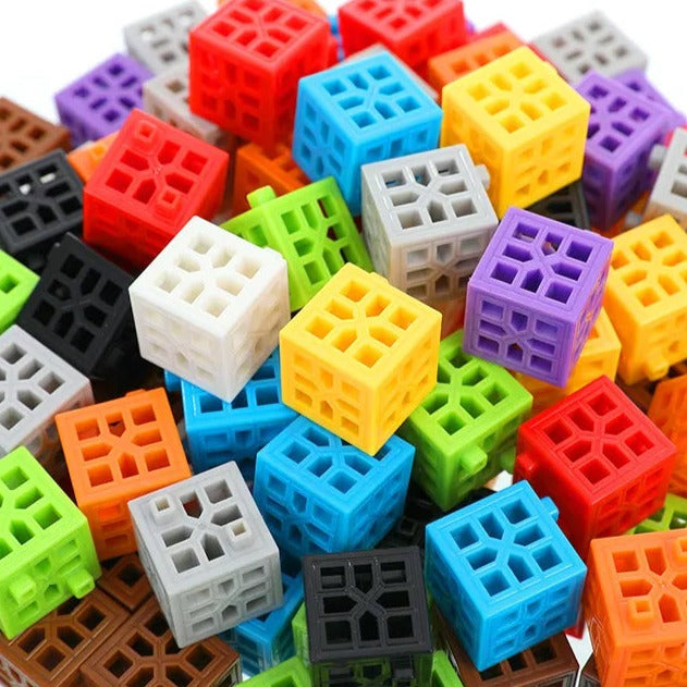Cube Snap Blocks™ - Fargerike kuber til lek - Byggeklosser
