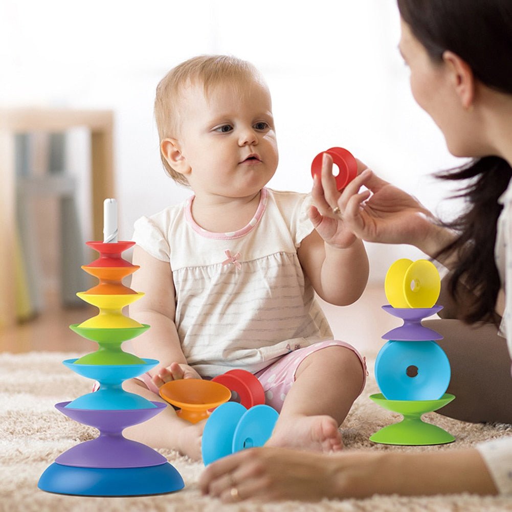 Rainbow Stacking Toy™ - Gleden av å bygge - stabletårn