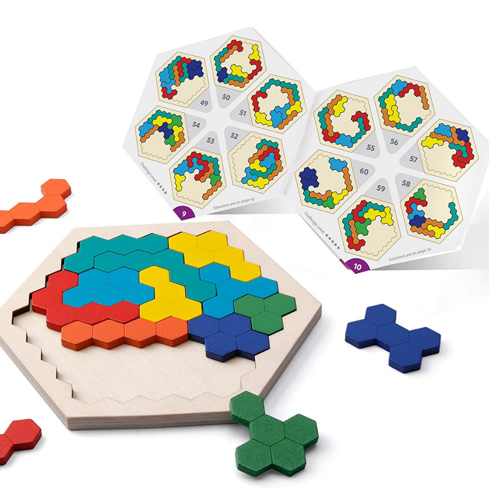 Hexagon Puzzle™ - Uendelige løsninger - Geometrisk puslespill