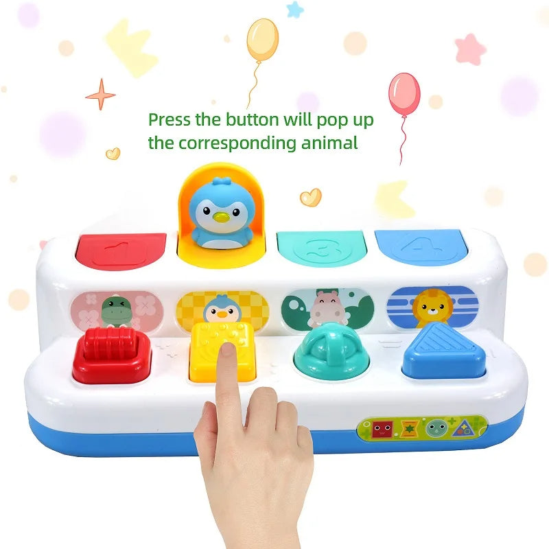 Baby Button Toy™ - Trykk og vri på knappene - Babyleke