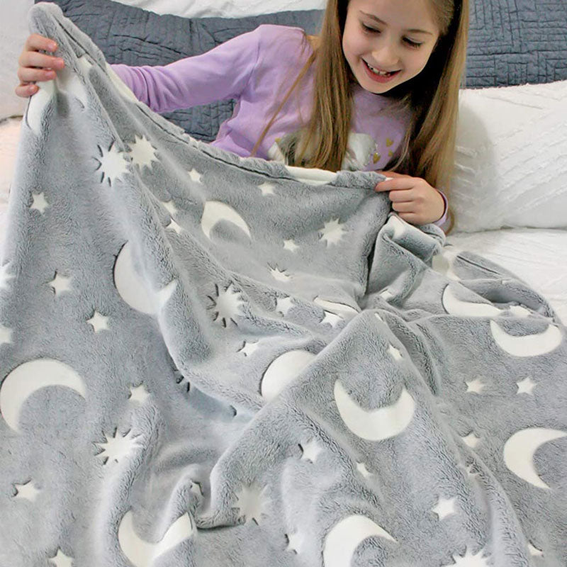 Glow In The Dark Blanket™ - Lysende drømmer - Selvlysende teppe