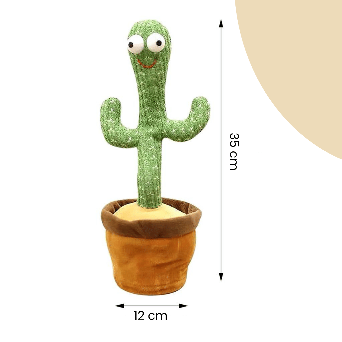 Happy Cactus™ - Leketøy som reagerer på lyd - Dansende kaktus