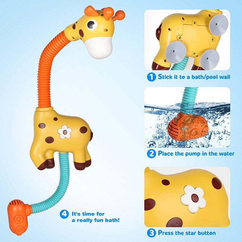 Bath Giraffe™ - Sjiraffen plasker fornøyd - sjiraffleke til badekaret