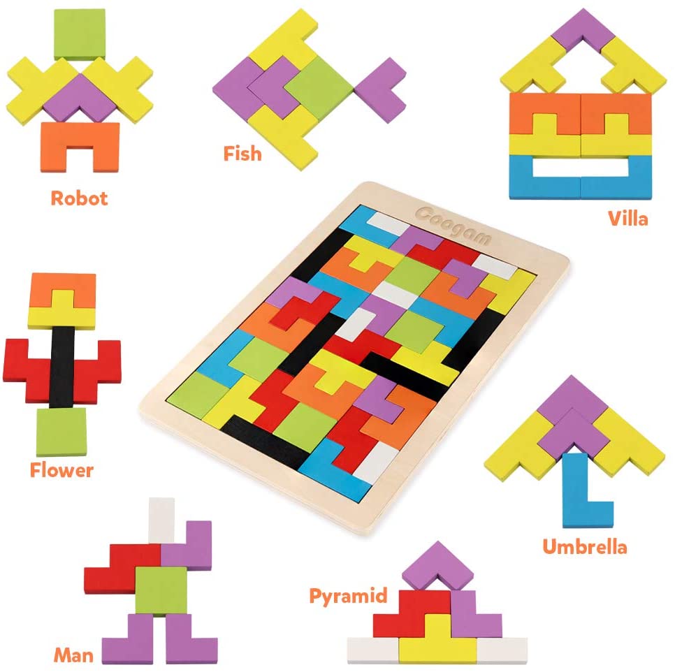 Woods™ - Hjernegymnastikk for barn - Montessori Tetris-puslespill for barn