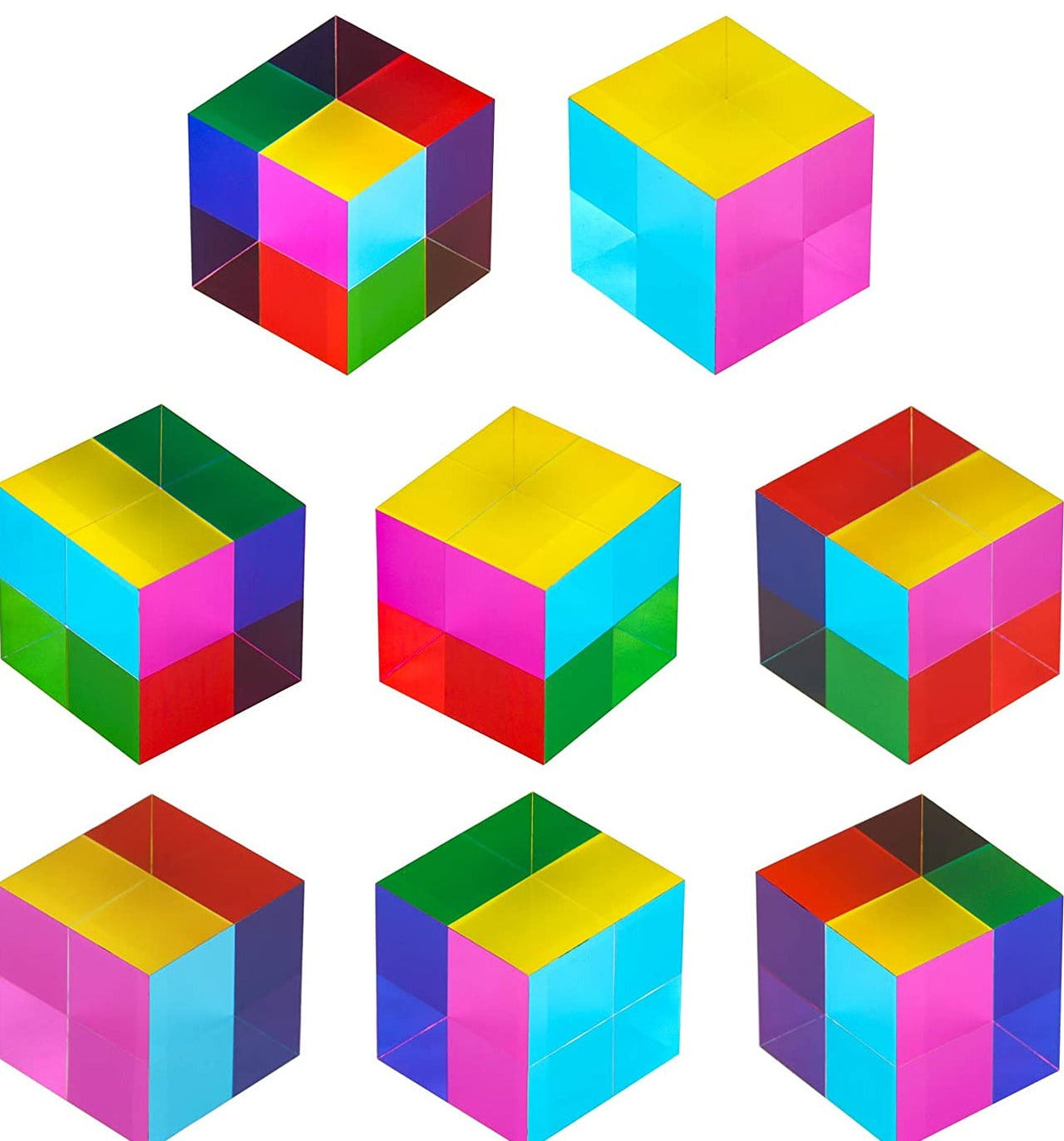 Mixing Colour Cube™ - full av farger - Optisk prismekube