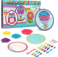 Thumbnail for String Art Craft Kit™ - Fargerike kreasjoner med garn - Garnsett til hobbybruk