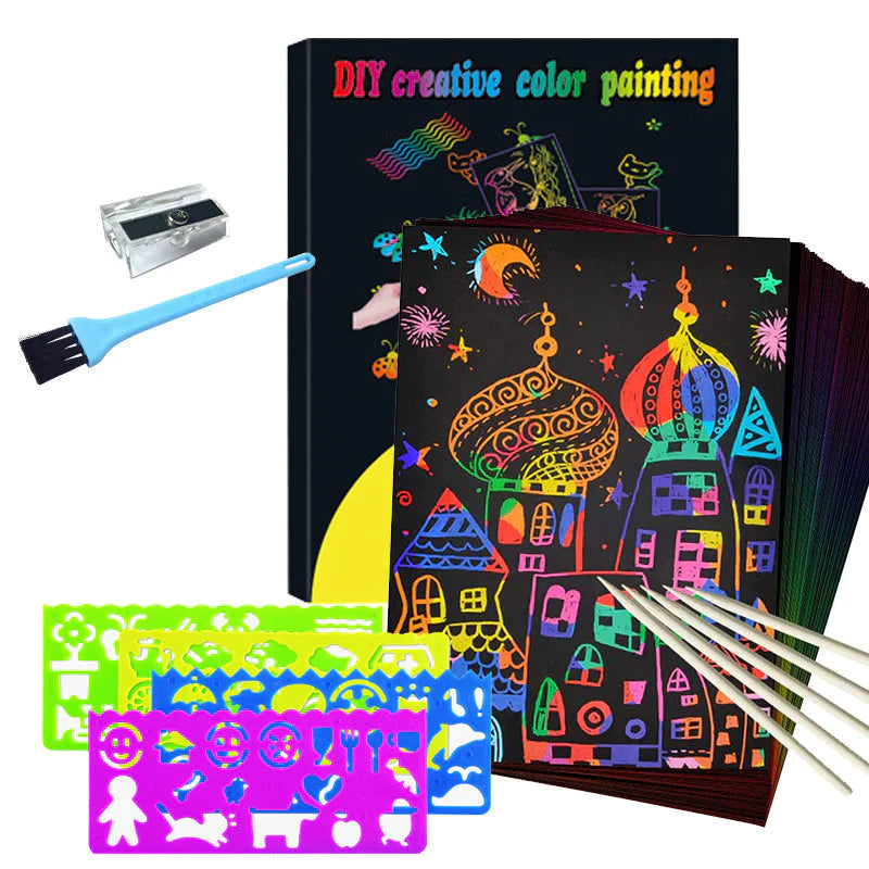 ColorBurst™ - Lek med farger - skrap frem kunstverk
