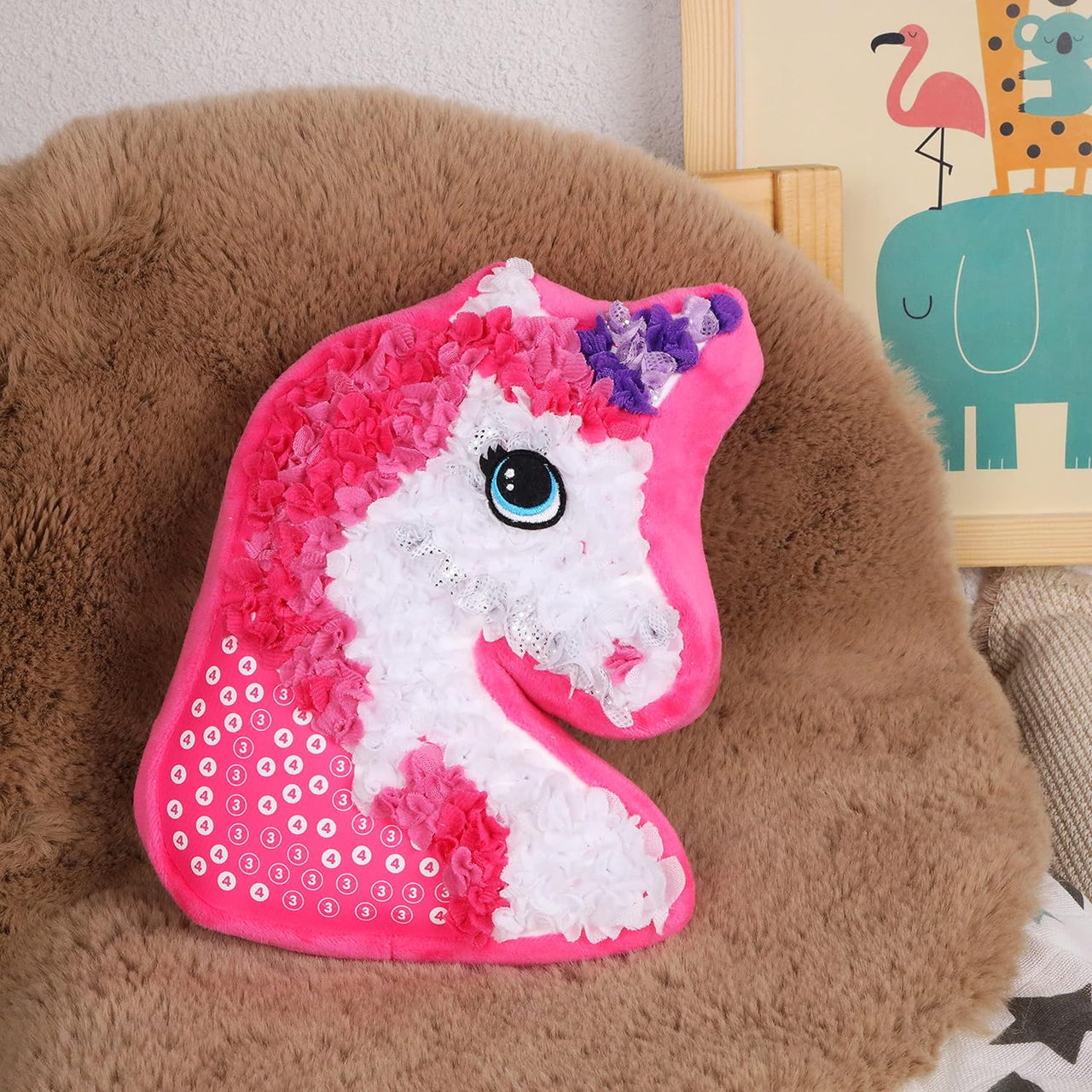 DIY Pillow™ - Fluffy fun - Myk enhjørningspute