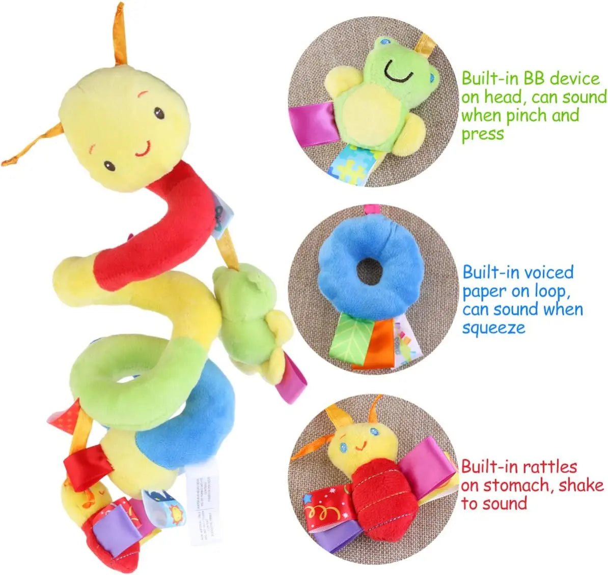 Baby Mobile Snake™ - For barnevogn eller bilsete - Uro-leke