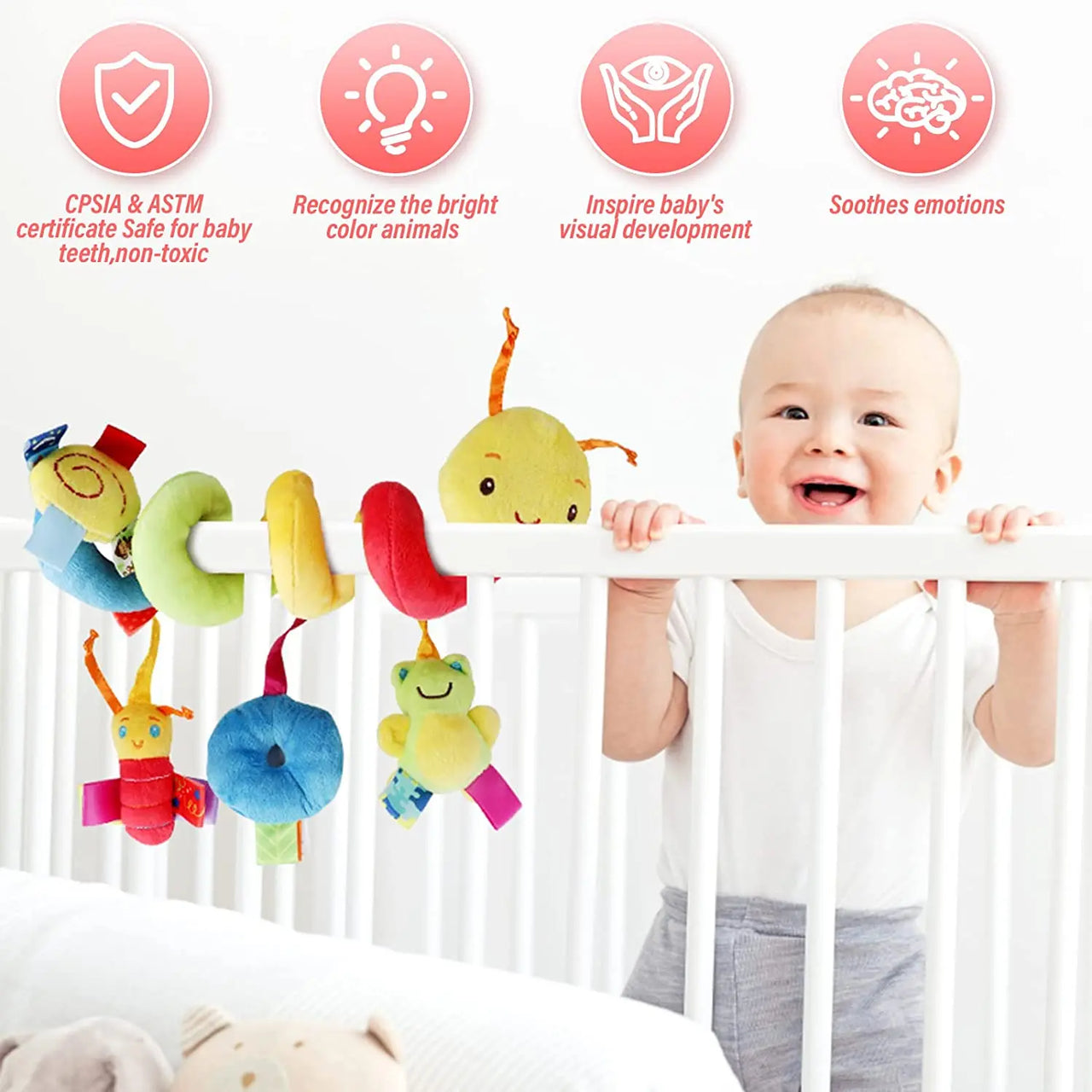 Baby Mobile Snake™ - For barnevogn eller bilsete - Uro-leke