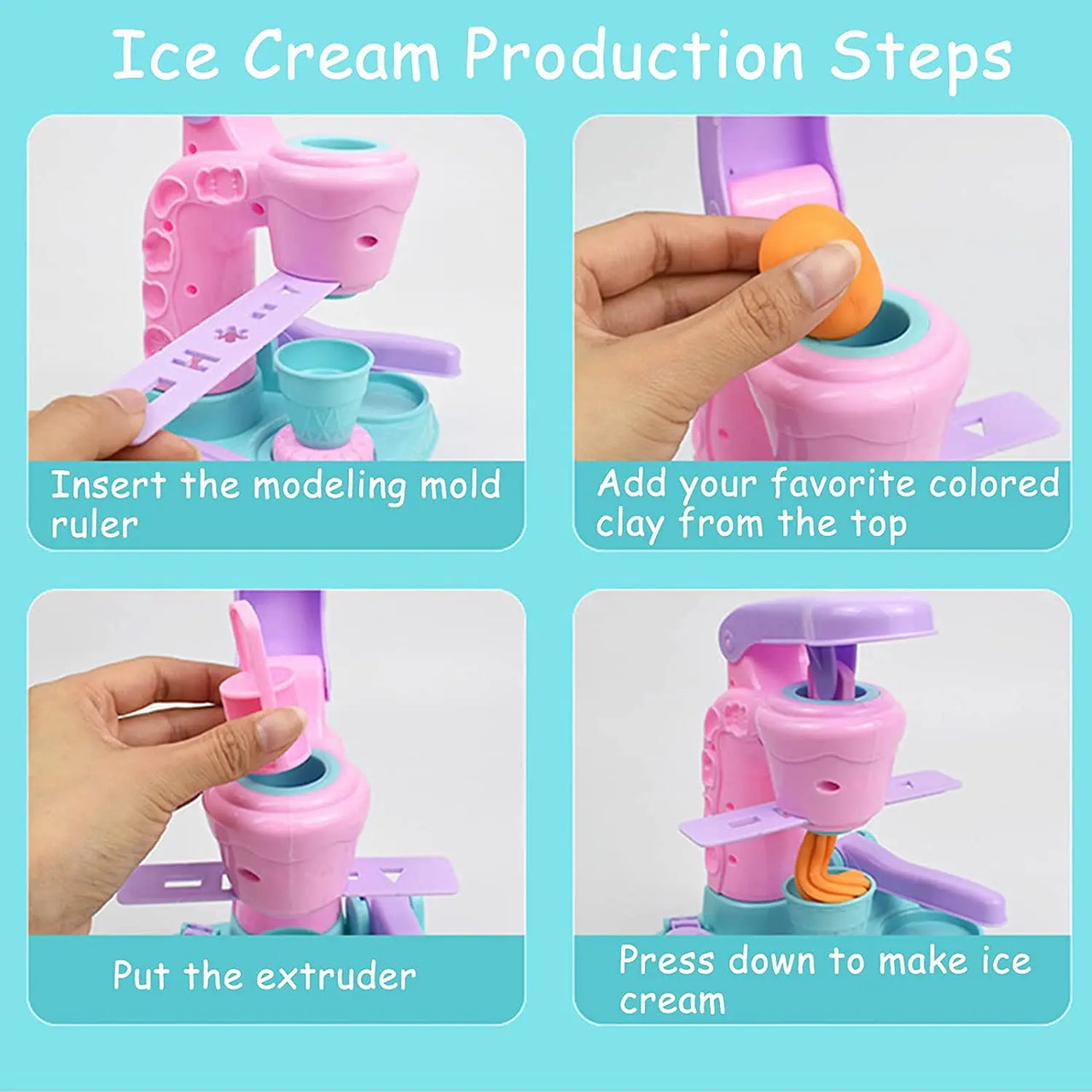 Ice Cream Clay Set™ - Lag kule plastelinais - Iskremprodusent