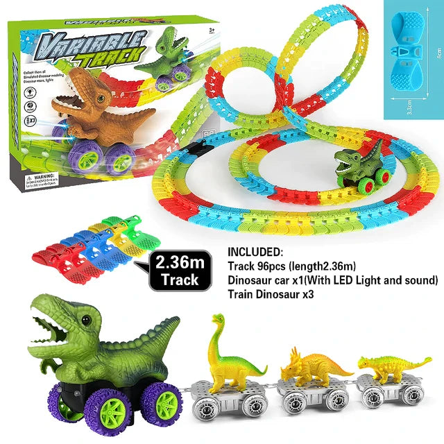 DinoRacer Track™ - Brølende moro - Dinosaur racerbane