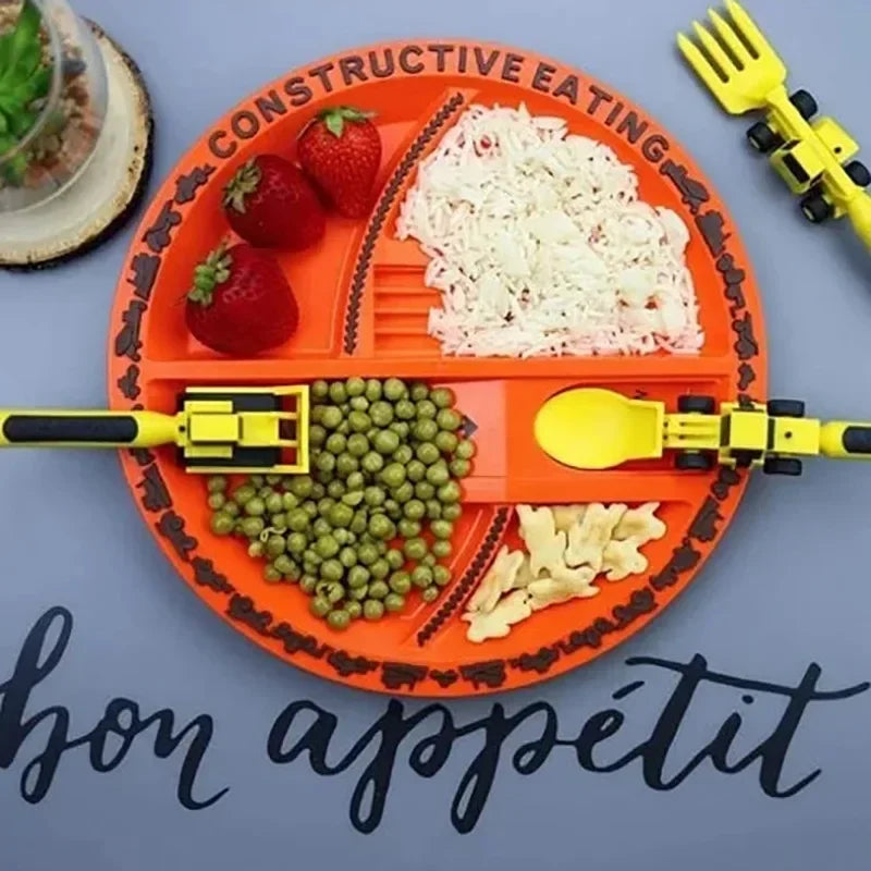 Construction Dinner Set™ - Slutt på urolighet ved middagsbordet - kreativt bestikk-sett