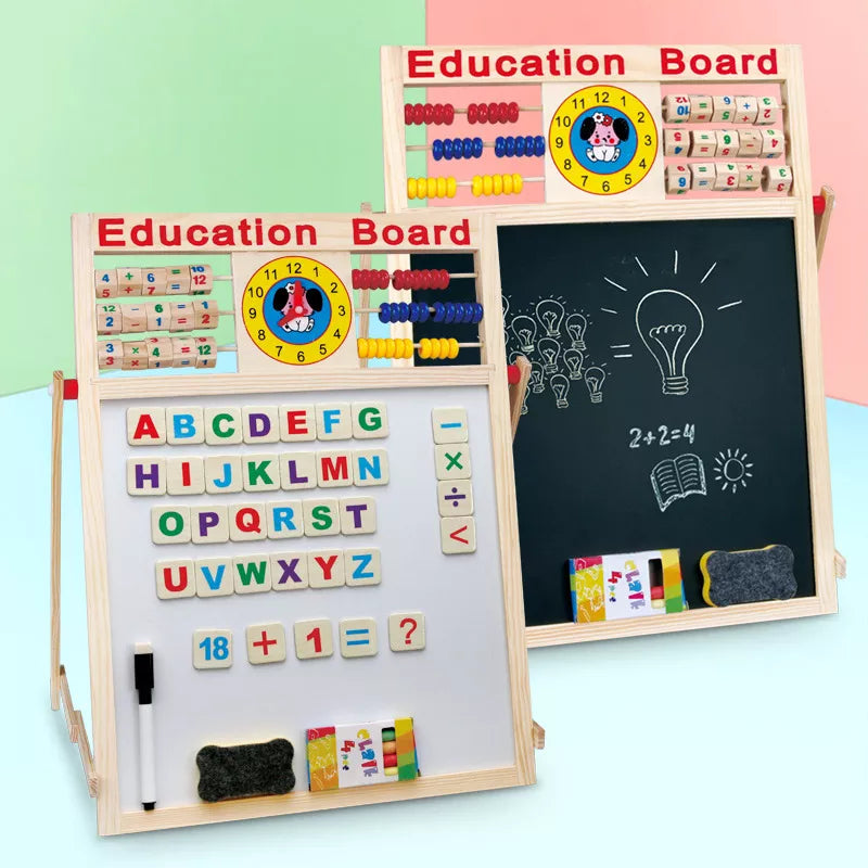 Woods™ - Lær å telle og skrive - Multifunksjonell magnetisk whiteboardtavle