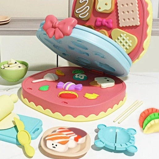 Cake Play Dough Set™ - Fargerike kreasjoner - plastelina