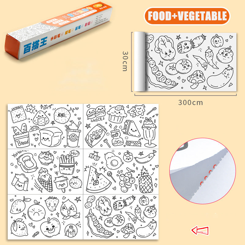 ColoringPaper™ - Slipp kreativiteten løs - XXL-malingsark