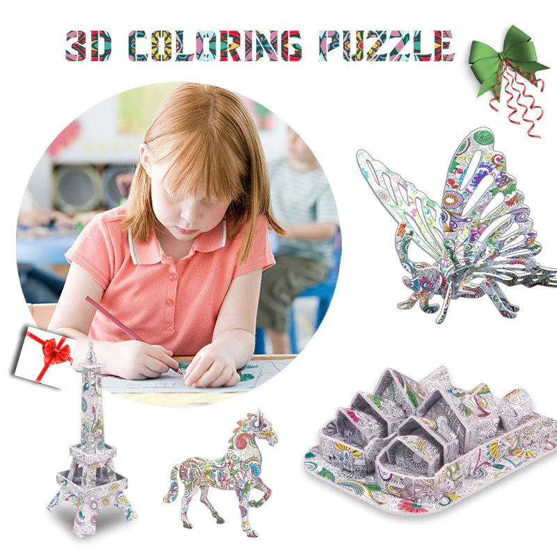 3D Color Puzzle™ - Fargelegg din egen bygning - 3D-fargepuslespill