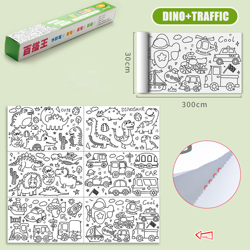 ColoringPaper™ - Slipp kreativiteten løs - XXL-malingsark