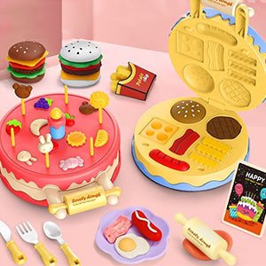 Cake Play Dough Set™ - Fargerike kreasjoner - plastelina