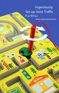 Thumbnail for Traffic Maze Game™ - magnetisk eventyr - labyrintspill