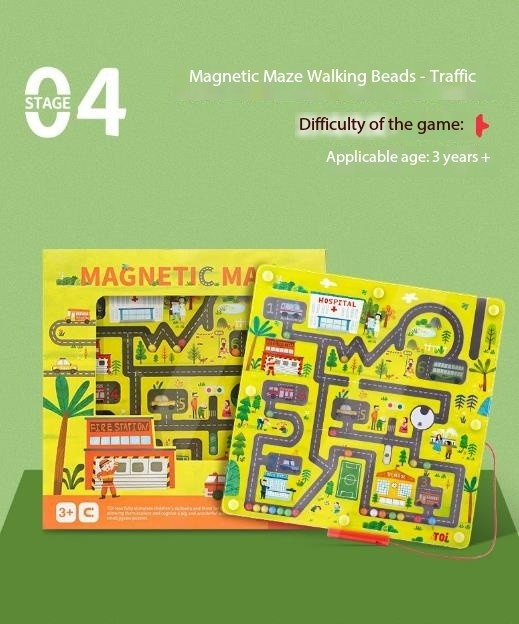 Traffic Maze Game™ - magnetisk eventyr - labyrintspill